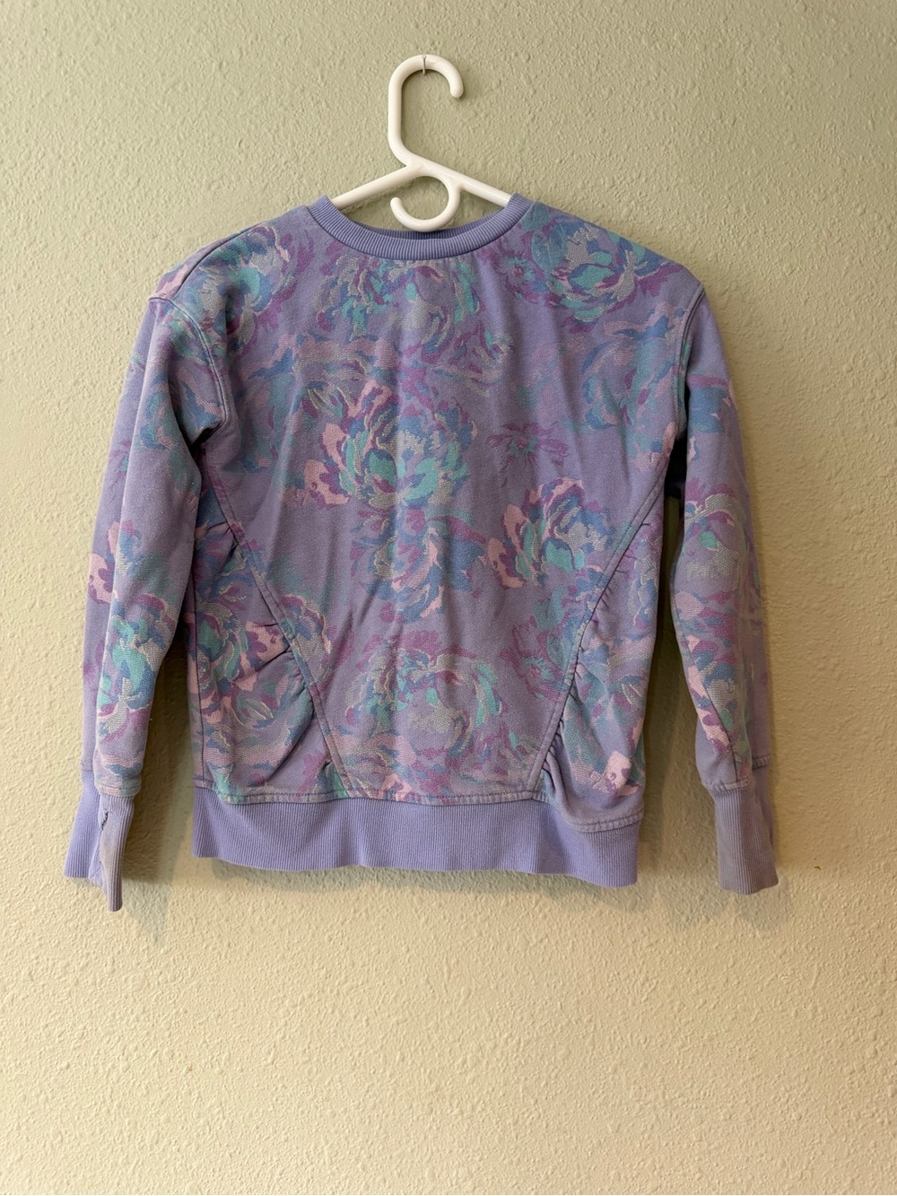 all in motion Lavender Floral Crewneck Sweatshirt